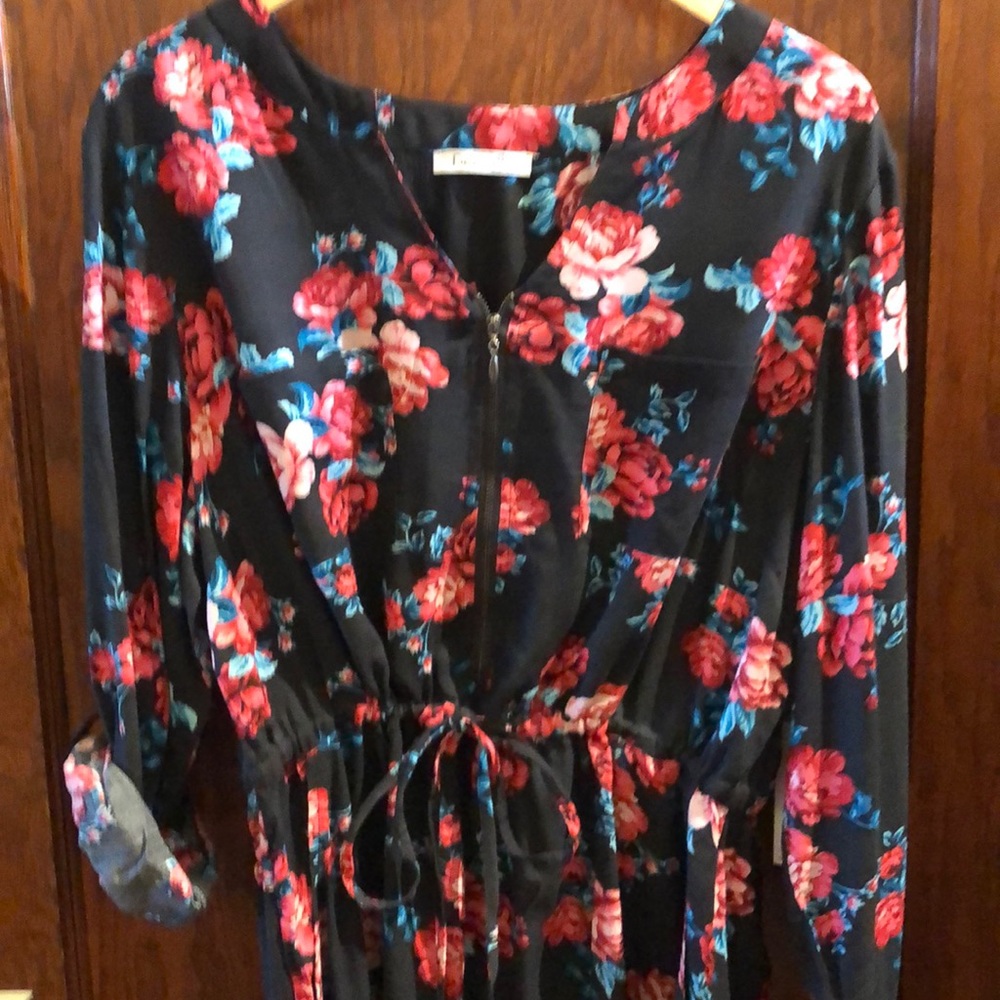 Dex Plus size Rose Dress